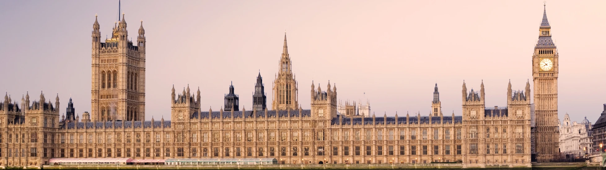 A shot of Westminster from across the  river Thames